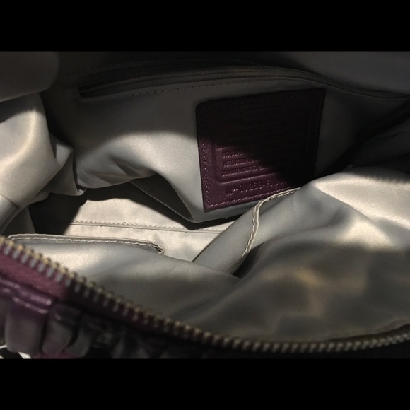 Purple Coach handbag - Picture 5 of 6